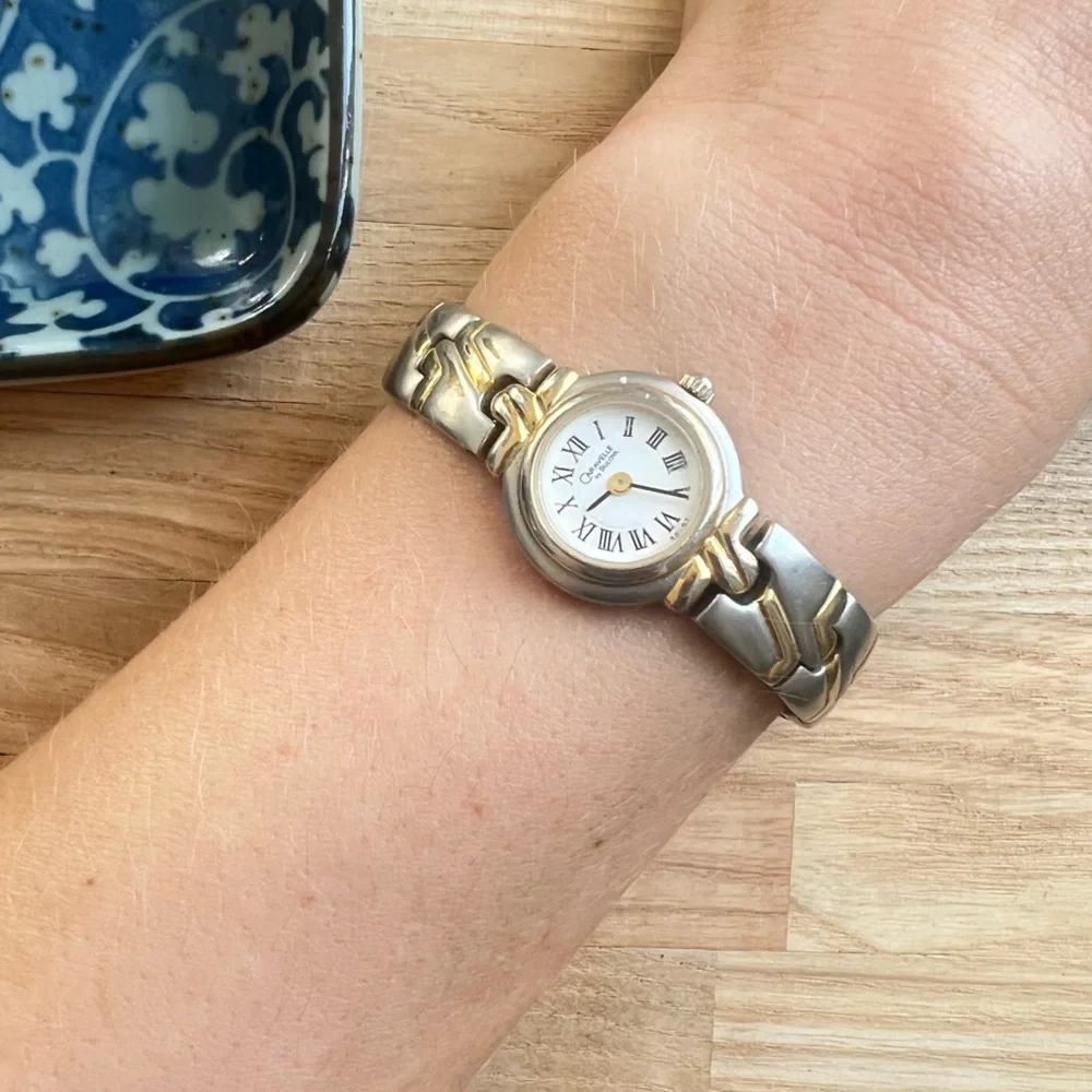 Caravelle by Bulova ladies two toned dress watch NEW BATTERY